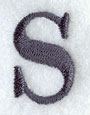 Bodoni Lower Case Letter s (3 Inch)