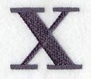 Bodoni Lower Case Letter x (3 Inch)
