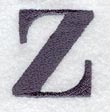 Bodoni Lower Case Letter z (3 Inch)