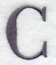 Bodoni Letter C (3 Inch)
