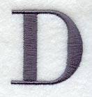 Bodoni Letter D (3 Inch)