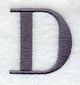 Bodoni Letter D (3 Inch)