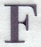 Bodoni Letter F (3 Inch)