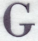 Bodoni Letter G (3 Inch)