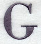 Bodoni Letter G (3 Inch)