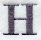 Bodoni Letter H (3 Inch)