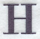 Bodoni Letter H (3 Inch)