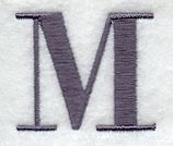 Bodoni Letter M (3 Inch)