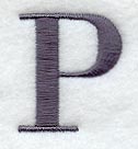 Bodoni Letter P (3 Inch)