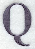 Bodoni Letter Q (3 Inch)