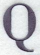 Bodoni Letter Q (3 Inch)