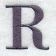 Bodoni Letter R (3 Inch)