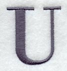 Bodoni Letter U (3 Inch)
