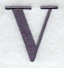 Bodoni Letter V (3 Inch)