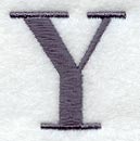 Bodoni Letter Y (3 Inch)