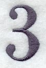 Bodoni Number 3 (3 Inch)