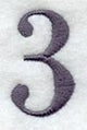 Bodoni Number 3 (3 Inch)