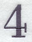 Bodoni Number 4 (3 Inch)
