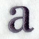 Bodoni Lower Case Letter a (3 Inch)