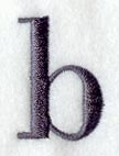 Bodoni Lower Case Letter b (3 Inch)