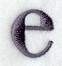 Bodoni Lower Case Letter e (3 Inch)