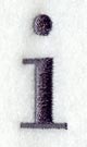 Bodoni Lower Case Letter i (3 Inch)