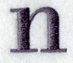 Bodoni Lower Case Letter n (3 Inch)