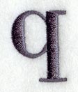 Bodoni Lower Case Letter q (3 Inch)