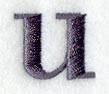 Bodoni Lower Case Letter u (3 Inch)