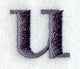 Bodoni Lower Case Letter u (3 Inch)