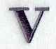 Bodoni Lower Case Letter v (3 Inch)
