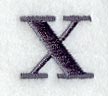 Bodoni Lower Case Letter x (3 Inch)