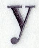Bodoni Lower Case Letter y (3 Inch)