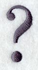 Bodoni Question Mark (3 Inch)