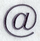 Bodoni At Sign (3 Inch)