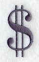 Bodoni Dollar Sign (3 Inch)