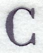 Bodoni Letter C (3 Inch)
