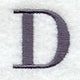 Bodoni Letter D (3 Inch)