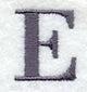 Bodoni Letter E (3 Inch)