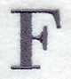 Bodoni Letter F (3 Inch)