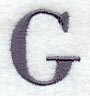 Bodoni Letter G (3 Inch)