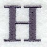 Bodoni Letter H (3 Inch)