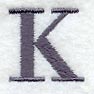 Bodoni Letter K (3 Inch)