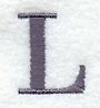 Bodoni Letter L (3 Inch)