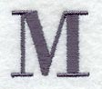 Bodoni Letter M (3 Inch)