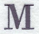 Bodoni Letter M (3 Inch)