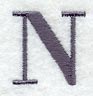 Bodoni Letter N (3 Inch)