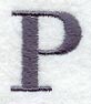 Bodoni Letter P (3 Inch)