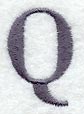 Bodoni Letter Q (3 Inch)
