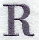 Bodoni Letter R (3 Inch)